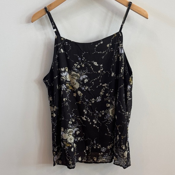 Floral Camisole in Black and Cream - Picture 3 of 5